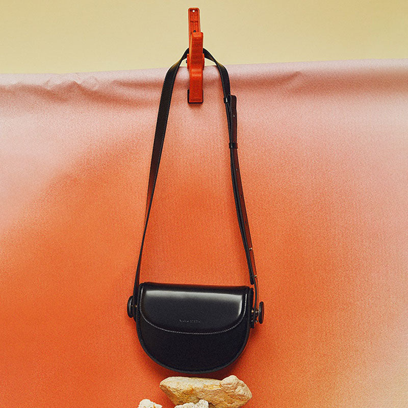 Minimalist Flap Saddle Bag