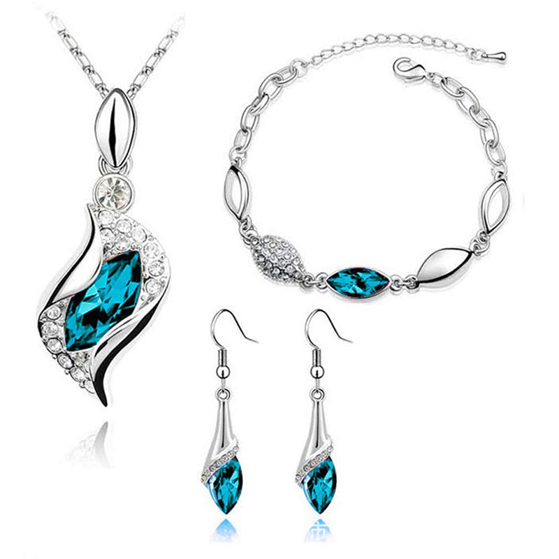 Austrian Marquis Crystal Jewelry Set