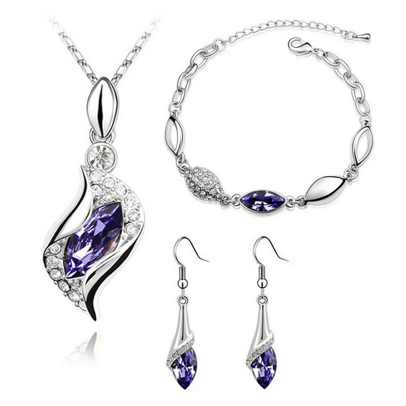 Austrian Marquis Crystal Jewelry Set