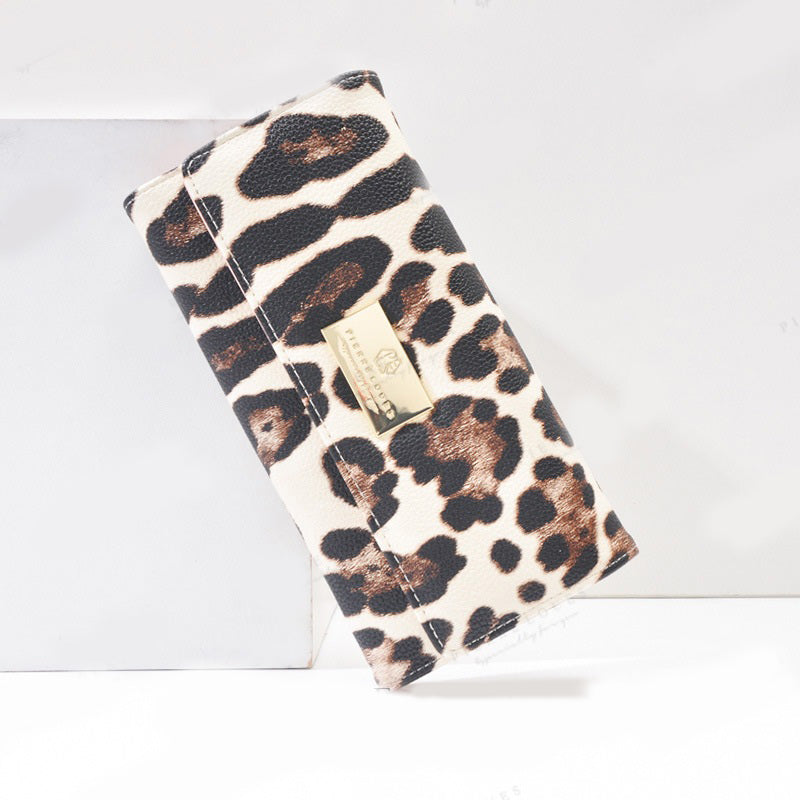 Tiger Print Long Wallet