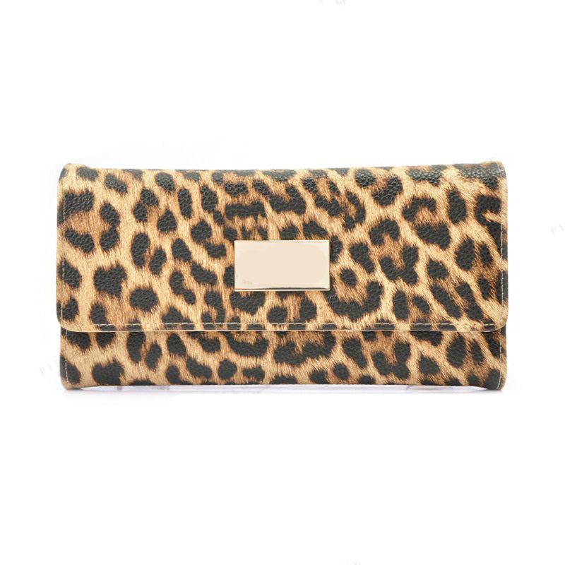 Tiger Print Long Wallet